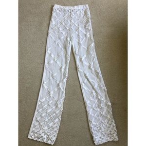 Fashion Nova High Waisted Mesh Sequin Pants